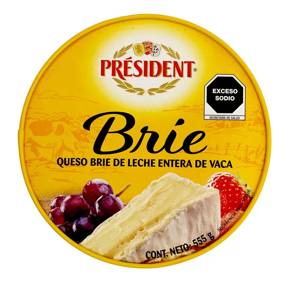President · Queso brie de leche entera (555 g)