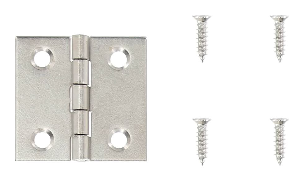 ReliaBilt 1-in H Satin Nickel Broad Interior Door Hinge 4 -Pack