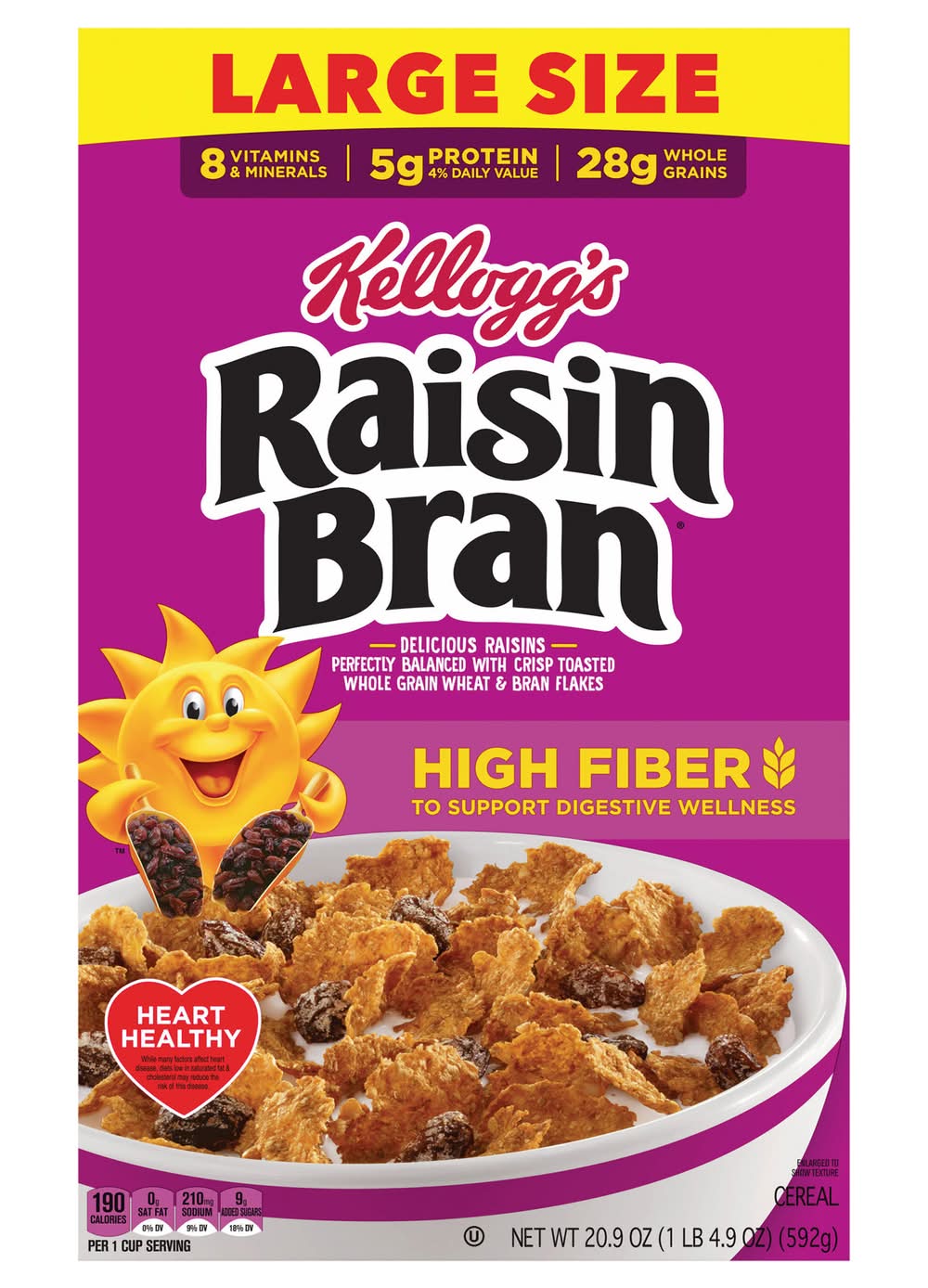 Kellogg's Raisin Bran Breakfast Cereal Original, L (20.9 oz)