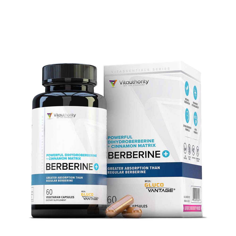 Berberine Plus with Dihydroberberine - 60 Vegetarian Capsules (30 Servings)