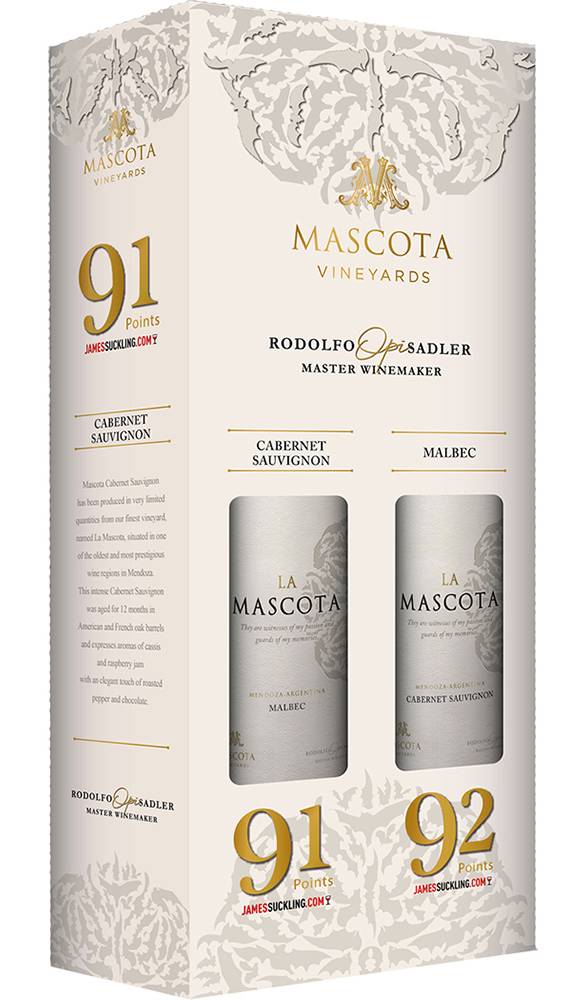 Mascota Vineyards La Mascota Giftpack Basket Set Wine (750 ml, 2 ct)