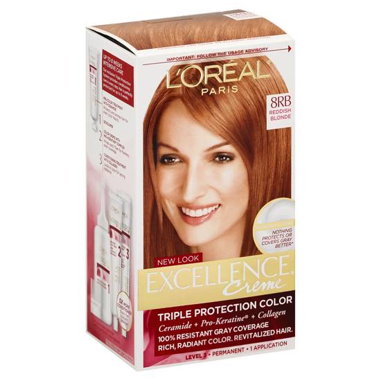 L'oréal 8rb Reddish Blonde Excellence Creme Permanent Color