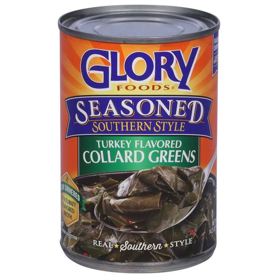 Glory Foods Seasoned Southern Style Turkey Flavored Collard Greens (14 oz)