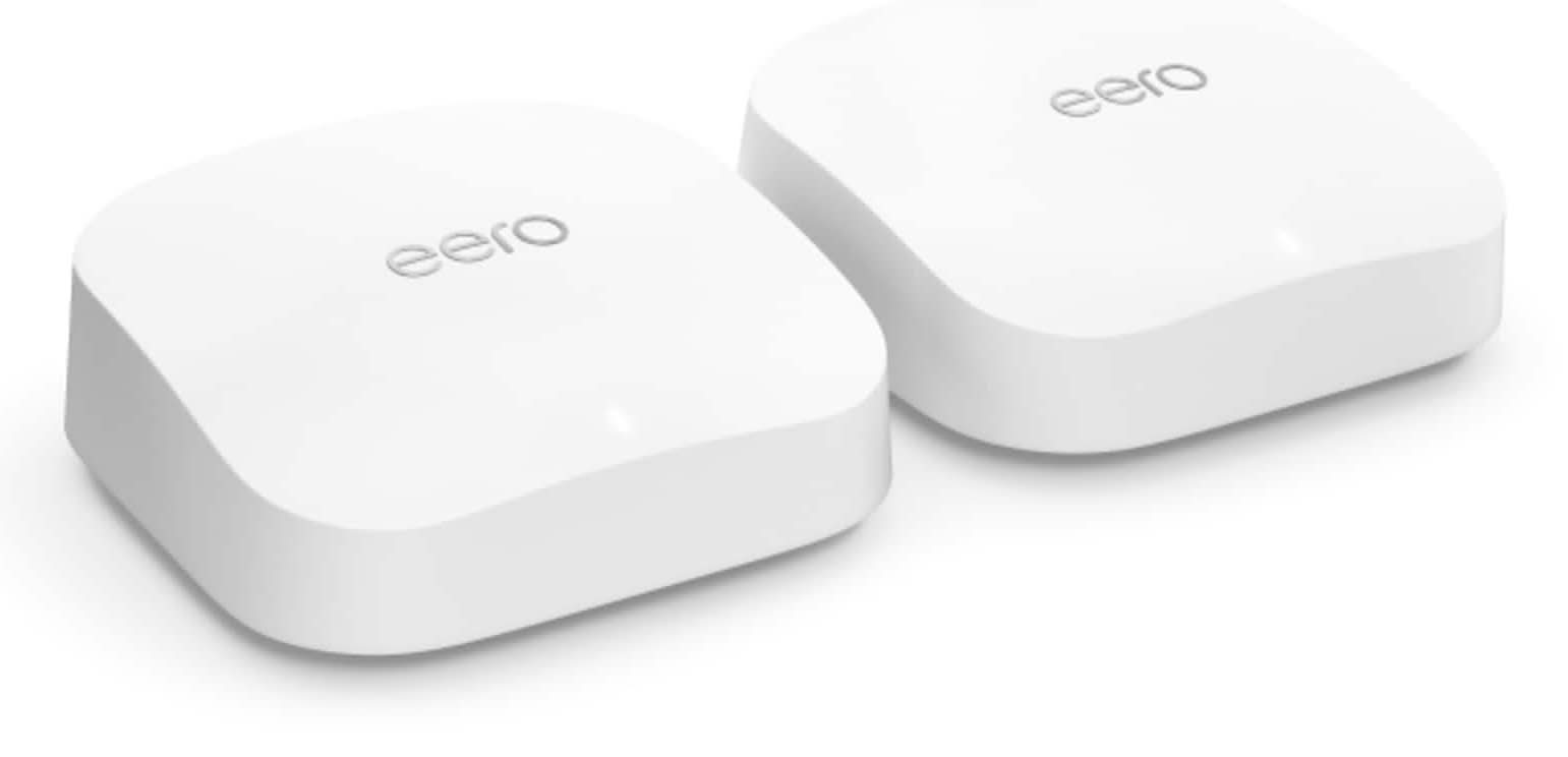 eero - Pro 6E Tri-band Mesh Wi-Fi 6E System (2-pack) - White
