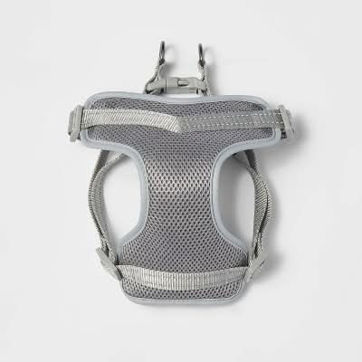 Boots & Barkley Reflective Basic Mesh Dog Harness, S, Gray