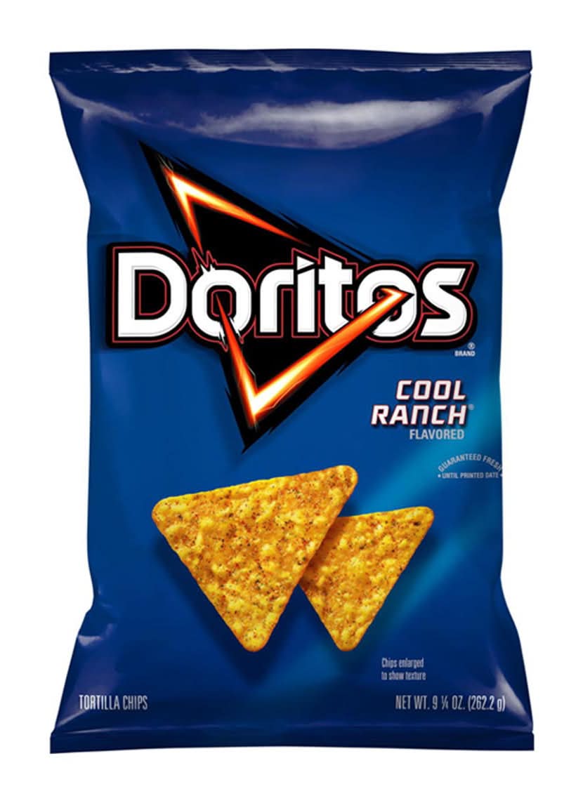 Doritos Cool Ranch Tortilla Chips 9.75 Oz Bag