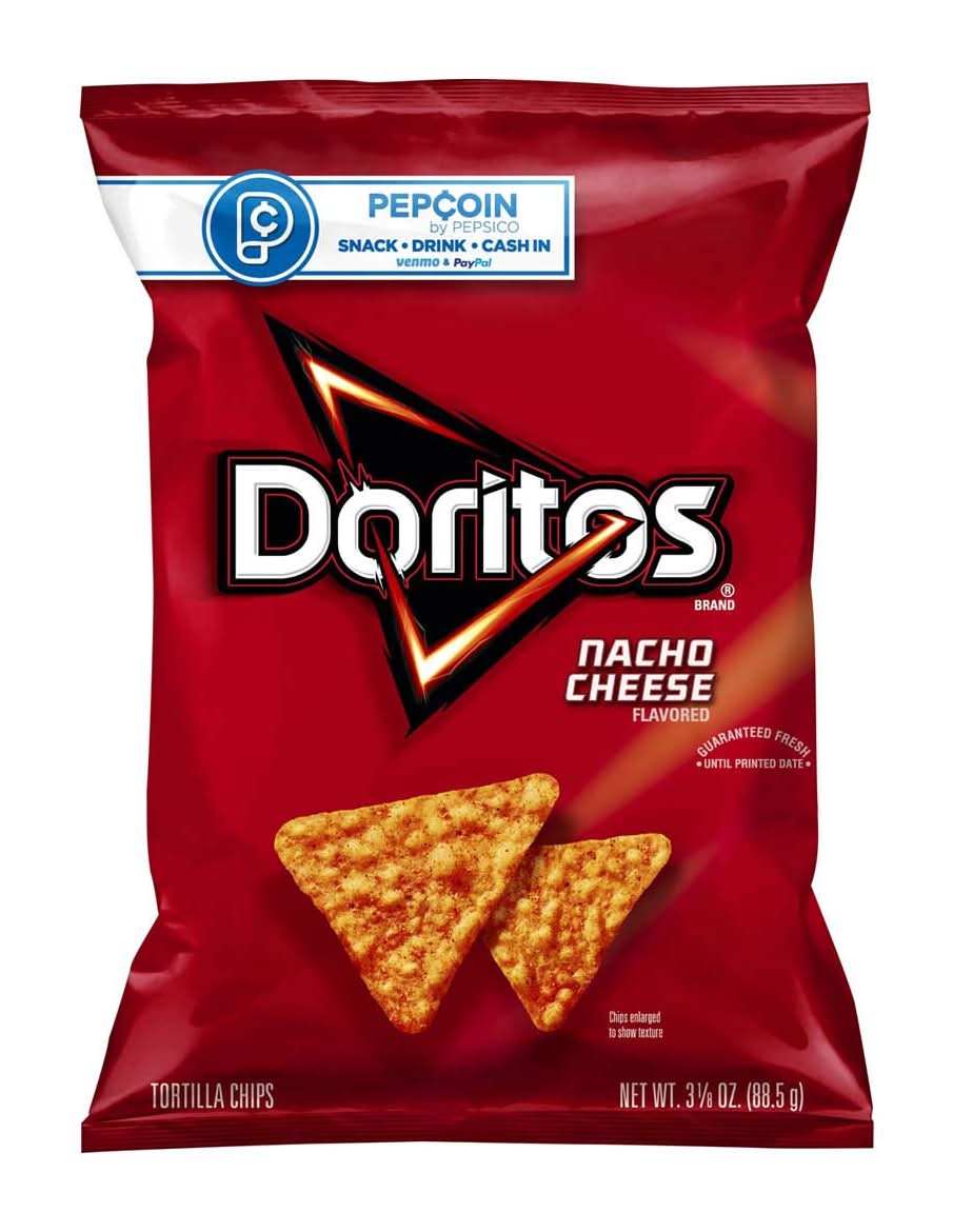 Doritos Tortilla Chips Nacho Cheese 3.125 Oz