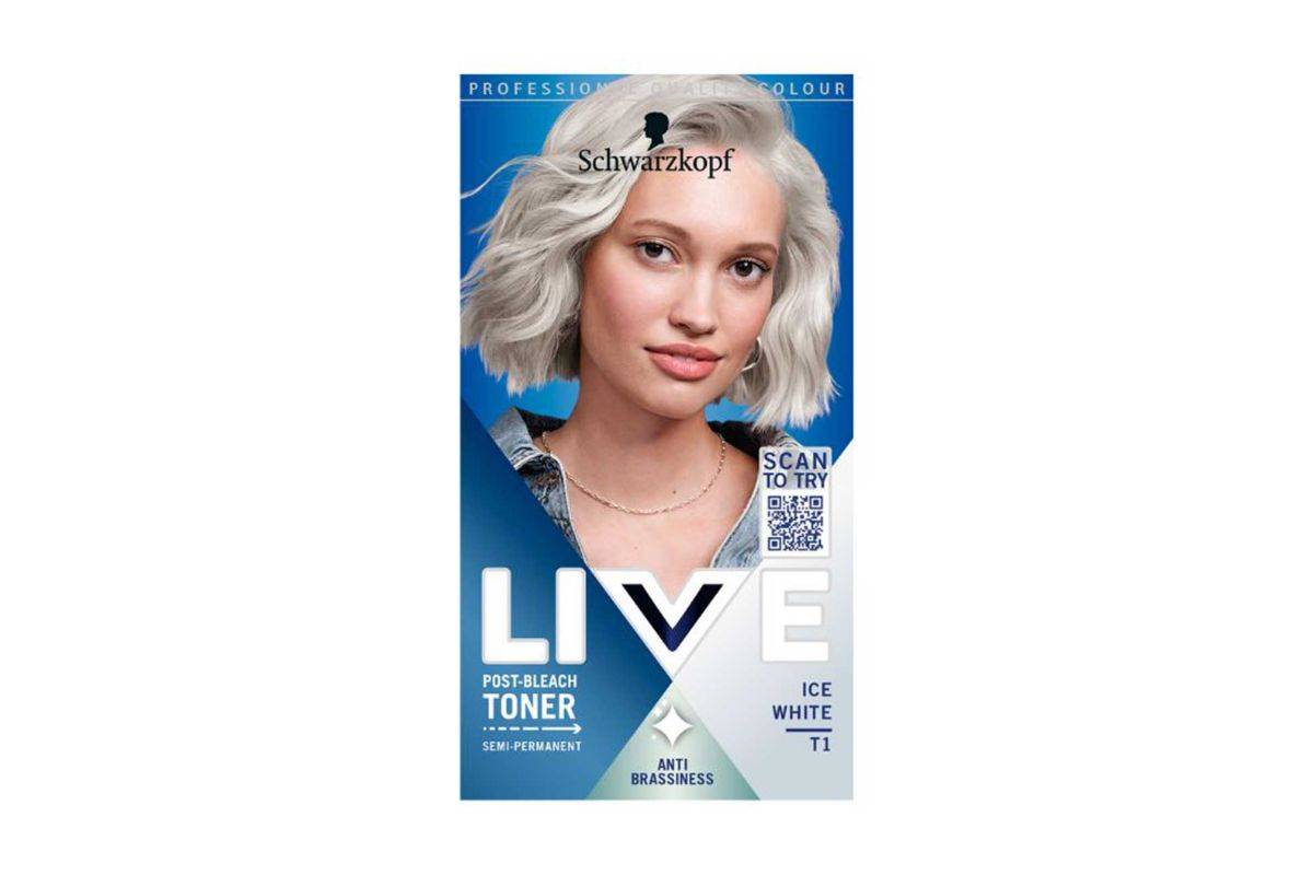 Schwarzkopf LIVE Ice White Hair Toner Post Bleach Semi-Permanent T1