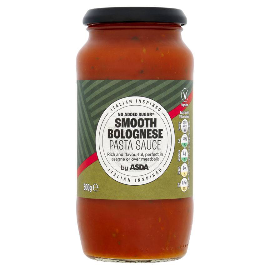 ASDA Smooth Bolognese Pasta Sauce (500g)