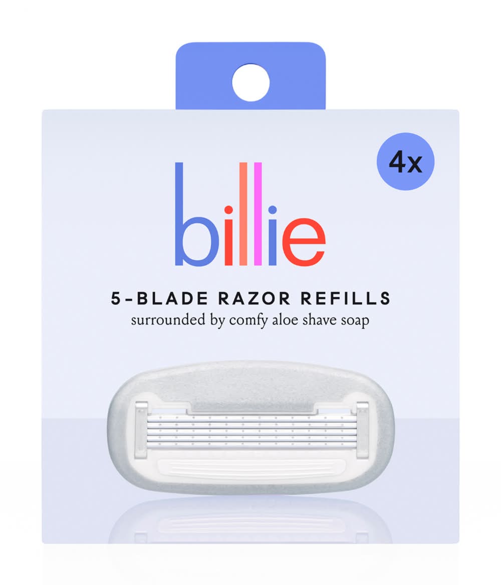 Billie Razor Refill Blades, Women (4 ct)