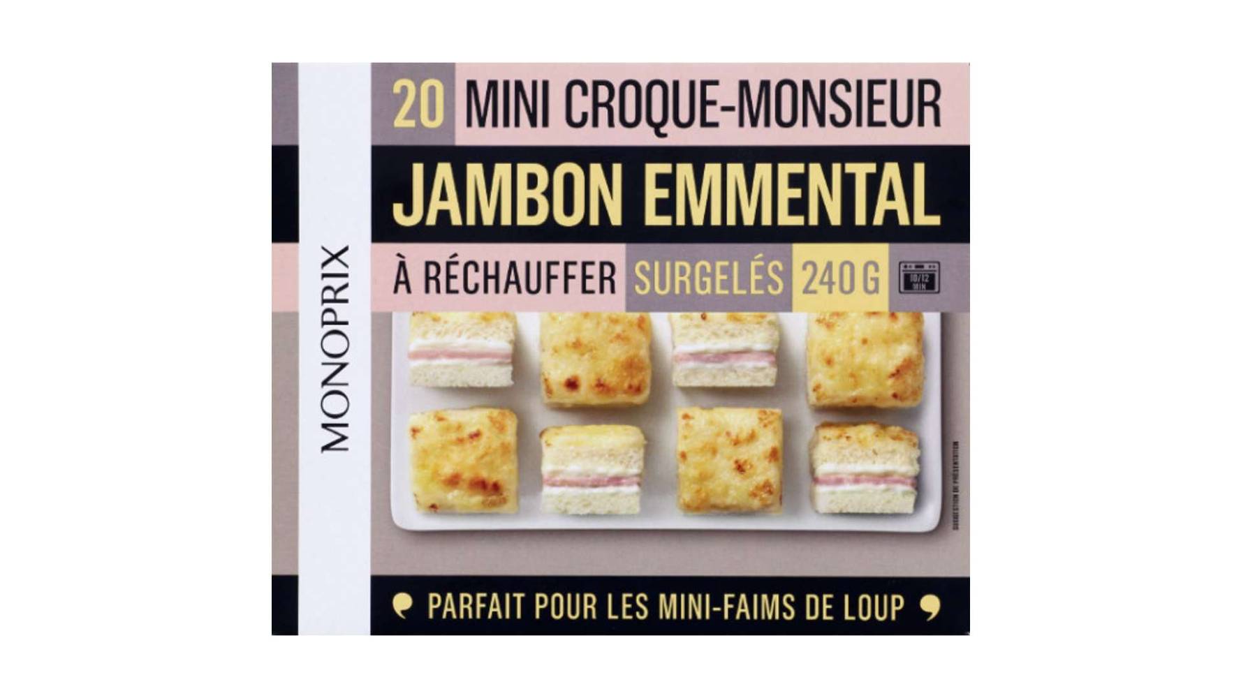 Monoprix - Mini croque-monsieur, jambon - emmental (20)