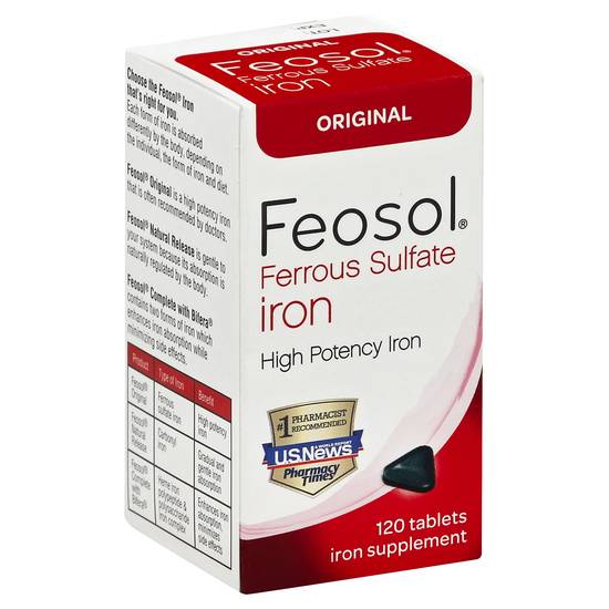 Feosol Iron Ferrous Sulfate (120 ct)