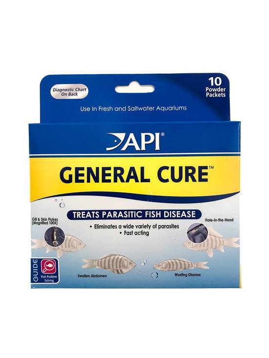 Aquarium Pharmaceuticals Api General Cure Powder Packets (10 ct)