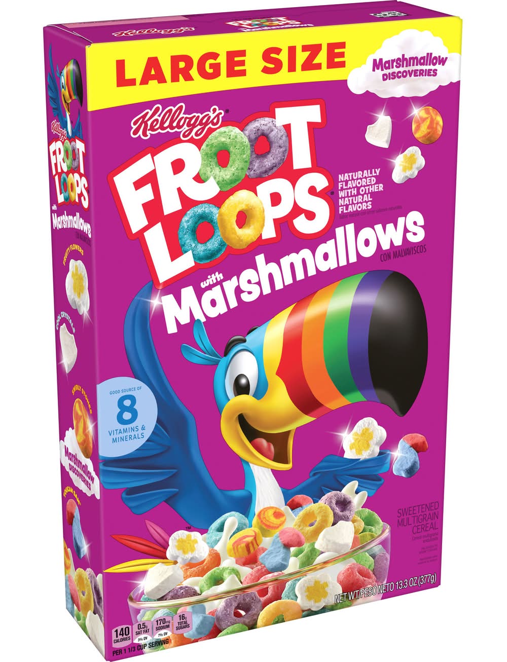Froot Loops Breakfast Original Kids Cereal, Marshmallows, L (13.3 oz)