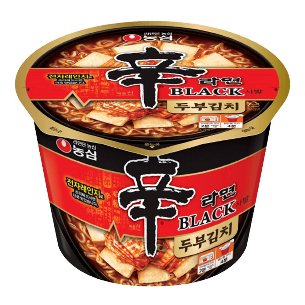 Nongshim shin ramen black tofu kimchi big cup