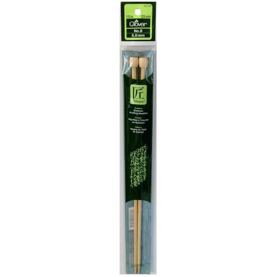 Clover Takumi Bamboo Single Pointed Knitting Needles, 13'' (2 ct)