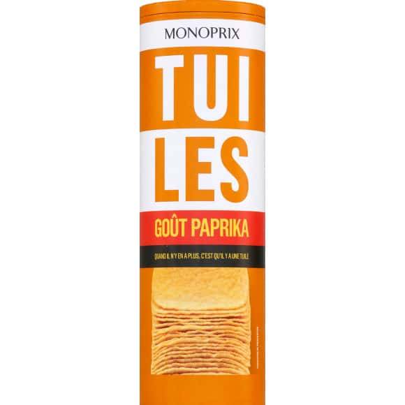 Monoprix Tuiles Goût Paprika La Boîte De 170 G