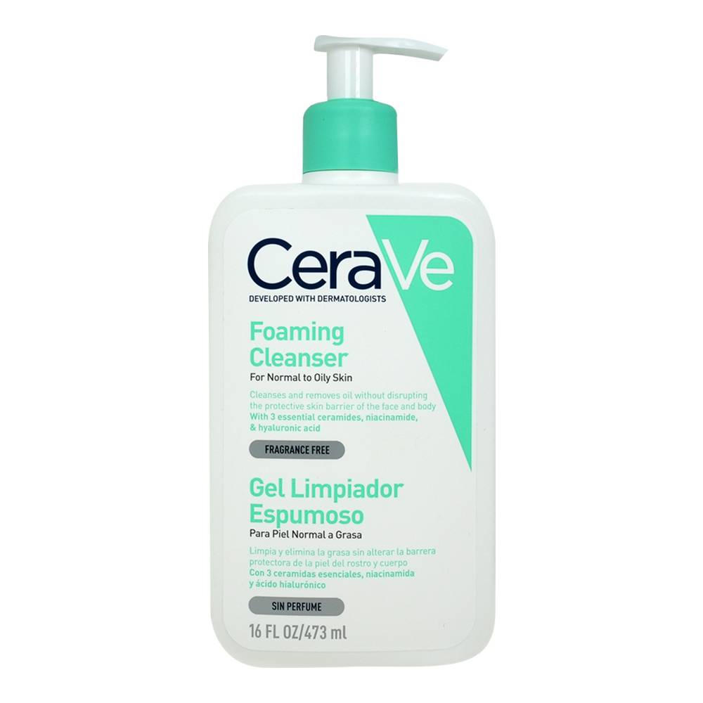 Cerave gel limpiador espumoso (botella 473 ml)