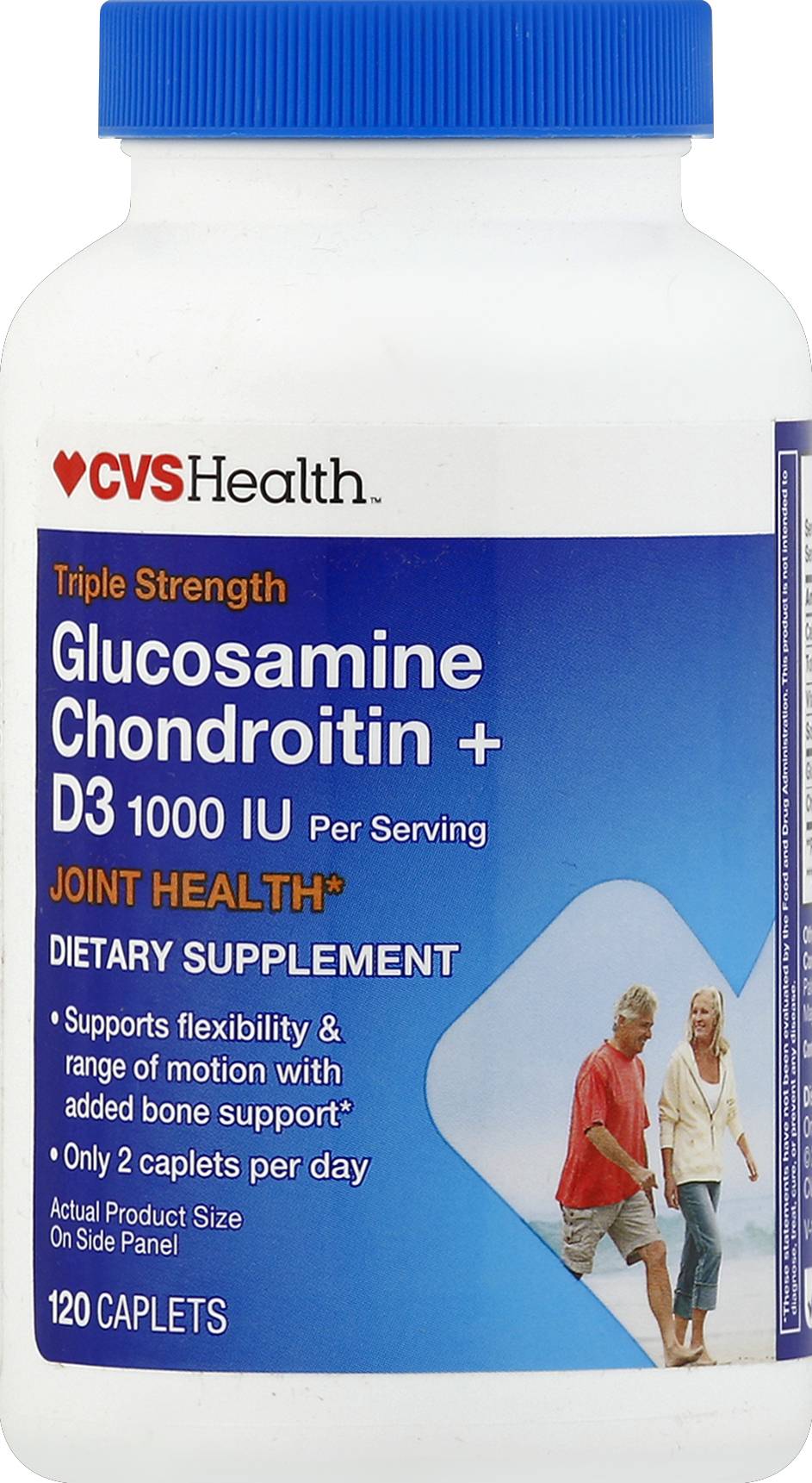 CVS Health Glucosamine Chondroitin + D3 Dietary Supplement (120 ct)