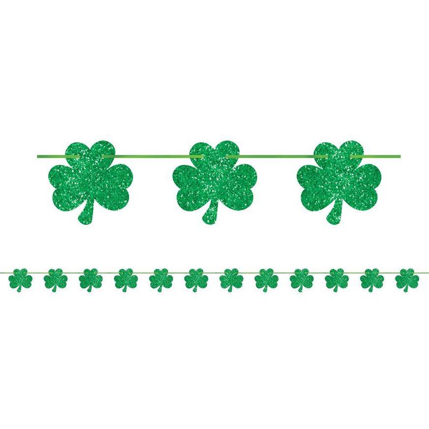 Glitter Shamrock Banner