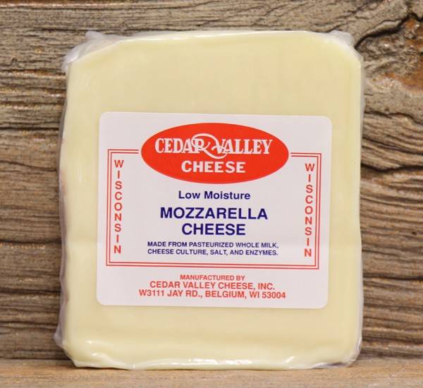 Cedar Valley - Whole Milk Mozzrella Cheese (Case of 1)