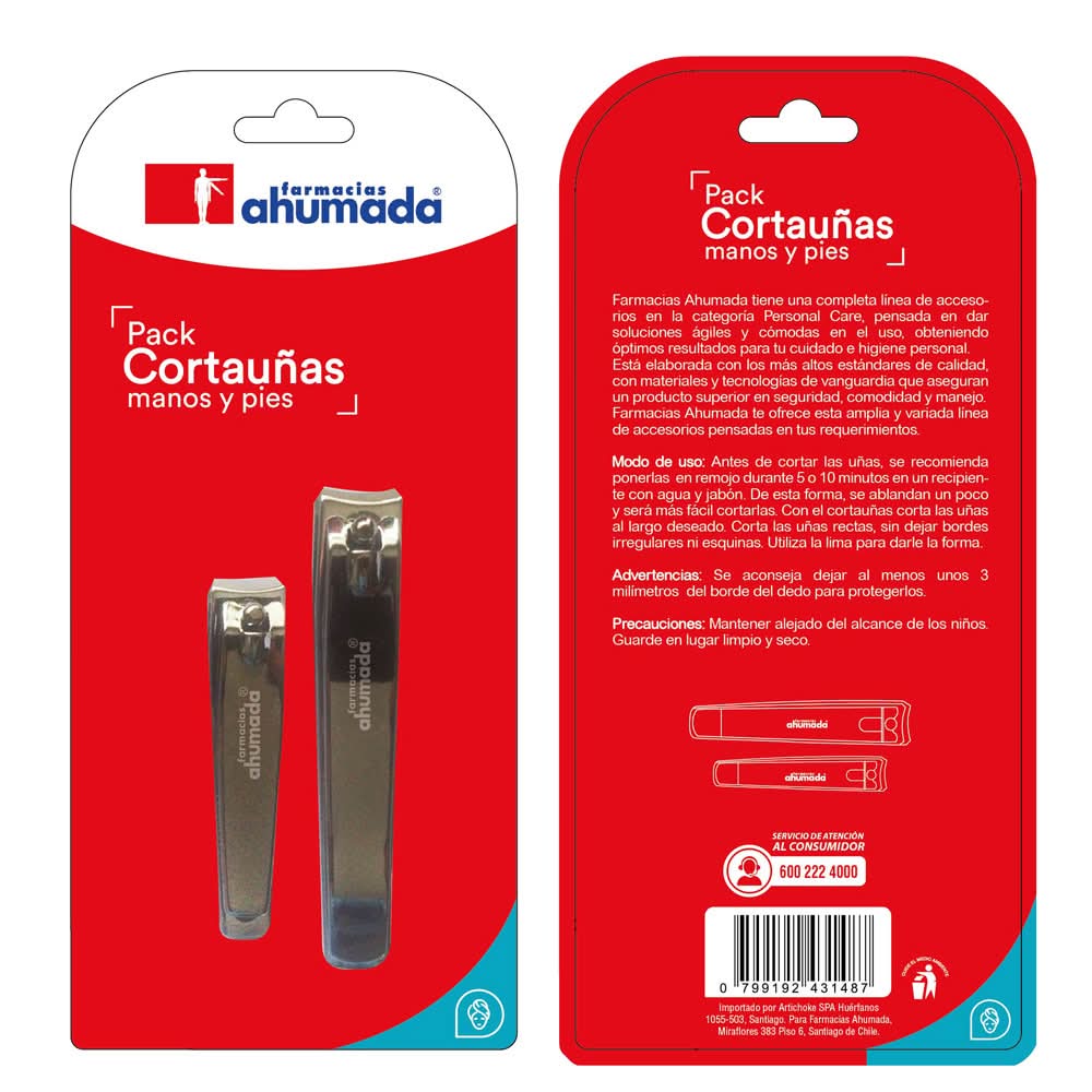 Pack Cortauñas Farmacias Ahumada