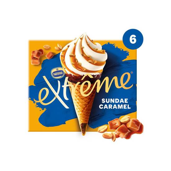Glaces Cônes Sundae caramel Nestlé 438g