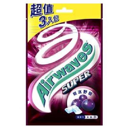 AIRWAVES SUPER極酷嗆涼口香糖-紫冰野莓109.2g