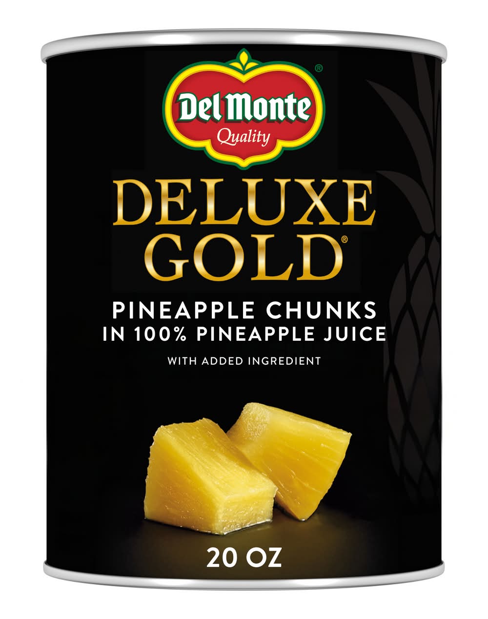 Del Monte Deluxe Gold Pineapple Chunks in 100% Pineapple Juice (20 oz)