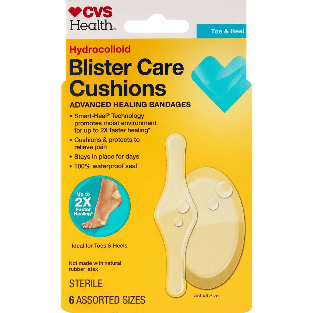 Cvs Health Advanced Healing Blister Care Cushions, 6 Assorted Sizes