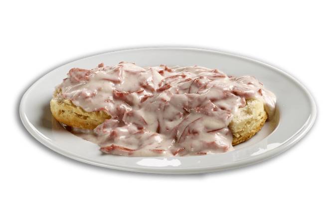 Creamed Chipped Beef on a Biscuit Platter