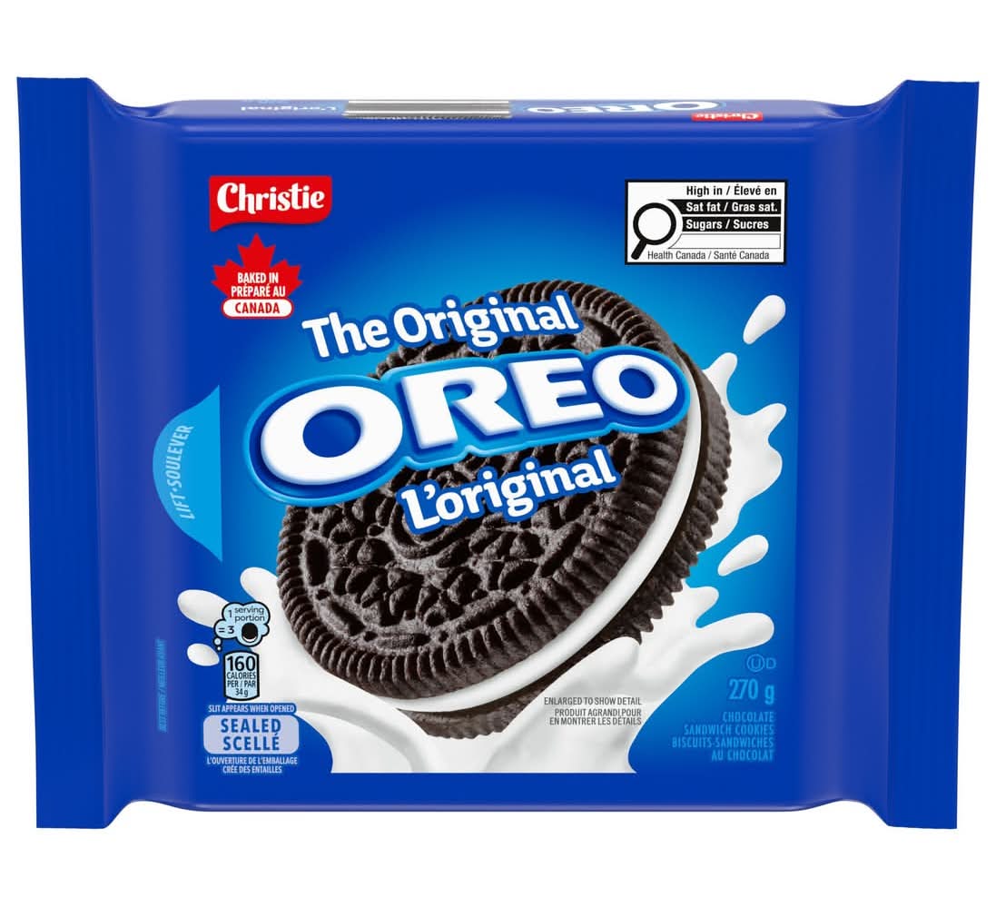 Oreo biscuits sandwich originaux - original sandwich cookies (chocolat)