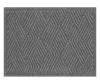 Vanguard Smoke Geometric Texture Doormat, (18" x 24")