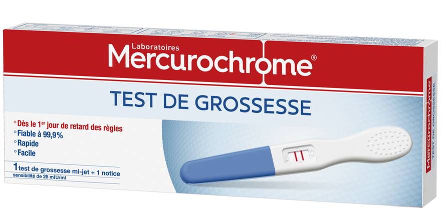 Mercurochrome - Test de grossesse