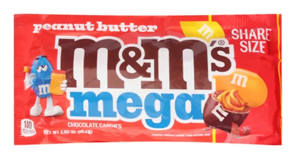 M&M's Mega Peanut Butter Chocolate Candies