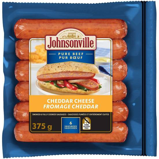 Johnsonville Smoked Cheddar Beef Sausages (375 g)