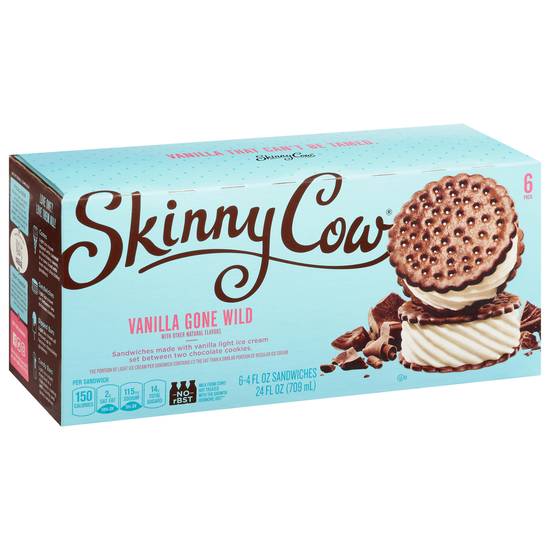 Skinny Cow Vanilla Gone Wild Ice Cream Sandwiches ( 6 ct)