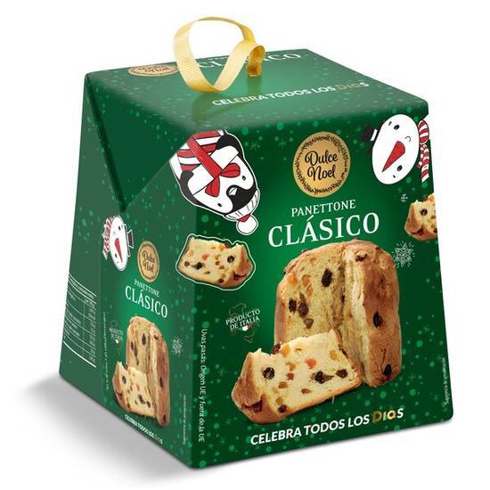 Panettone Clásico con Frutas Dulce Noel Día en Caja (500 g)