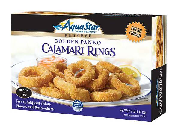 Aqua Star Golden Panko Breaded Calamari Rings (40 oz)