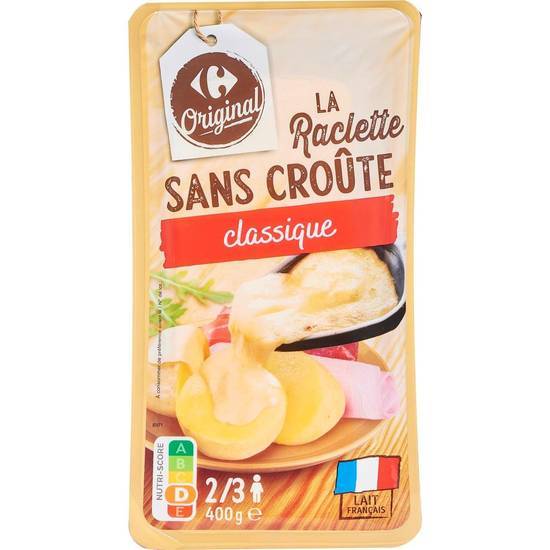 Carrefour Original - Raclette classique sans croûte en tranches (400g)