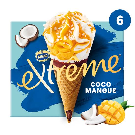 Nestle - Extrême glace coco mangue (6 pièces)
