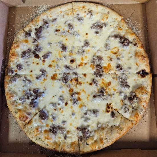 Specialty White Steak Pizza 18"