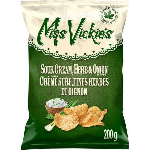 Miss VIckies Sour Cream Herb & Onion 200g