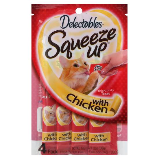 Delectables Squeeze Up With Chicken Cat Treats (4 ct)