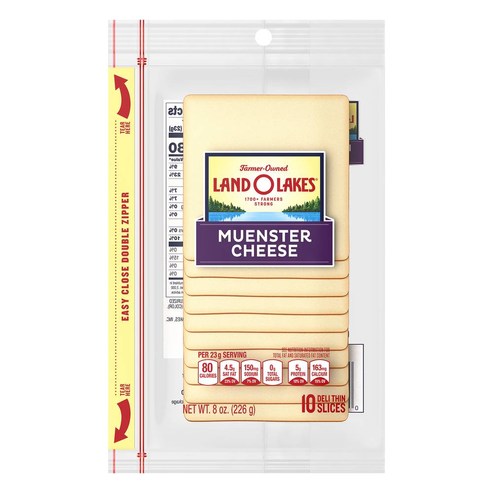 Land O'Lakes Muenster Cheese Deli Thin Slices (8 oz)