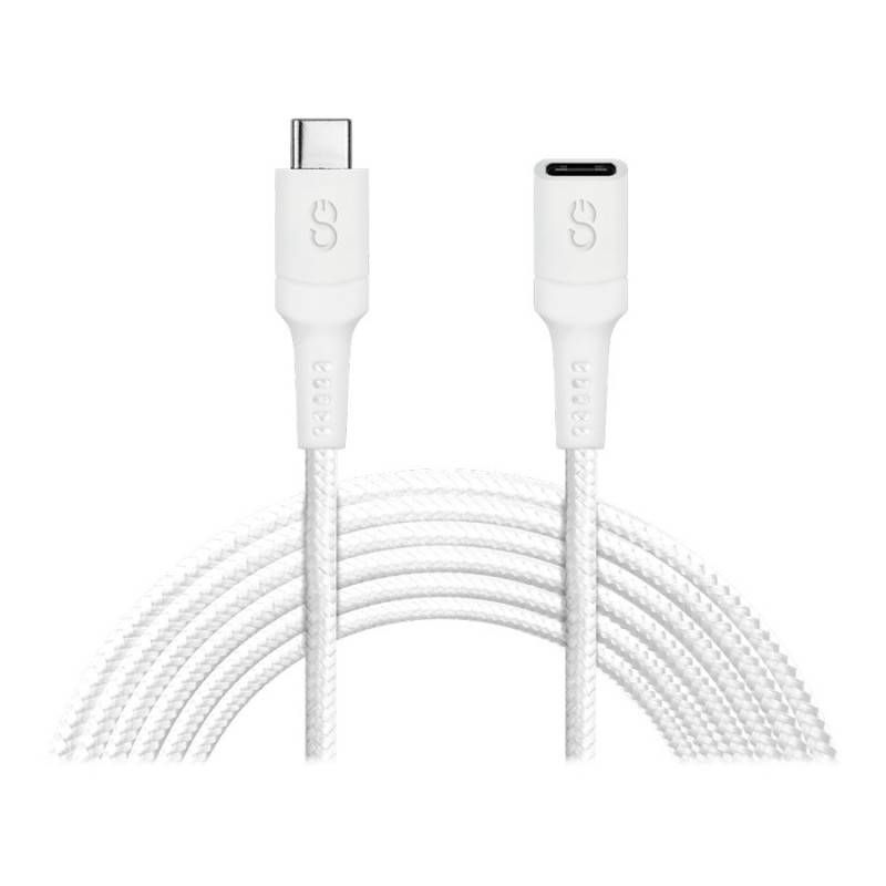 LOGiiX Piston Connect Usb-C Male To Female Extension Cable, White