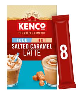 Kenco Iced Hot Salted Caramel Latte 8x20.3g (162.4g)