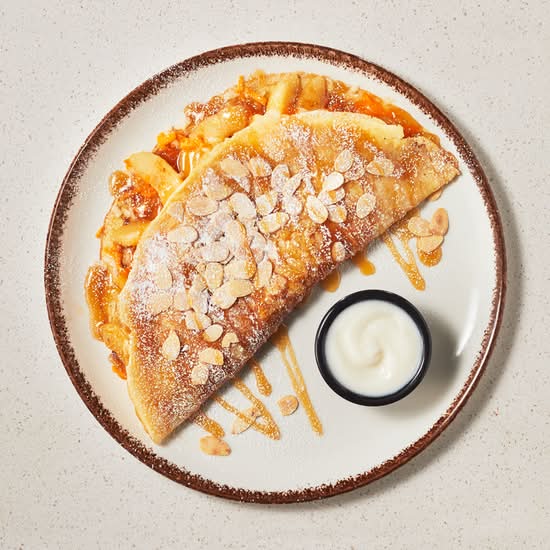 Crêpe aux pommes et cheddar / Apple and cheddar crepe