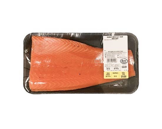 Fresh Atlantic Salmon Fillet Color Added (approx 1 lb)