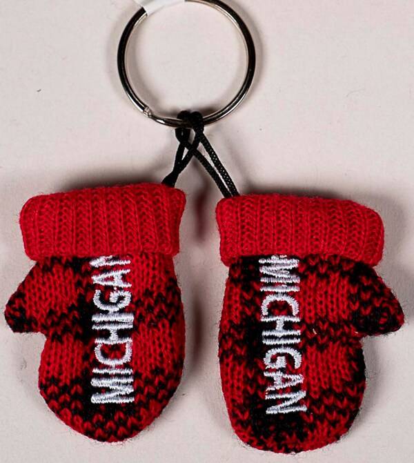 Michigan Knit Mitten Key Chain